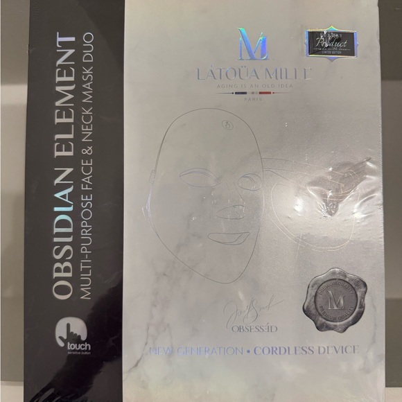 latoua mille Other - LATOÚA MILLE Obsidian Element Multi-Purpose Face & Neck Mask Duo